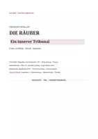 Vorschau - Arbeitsblätter - Friedrich Schiller: Die Räuber – Ein inneres Tribunal | Klausur + EWH - Seite 1