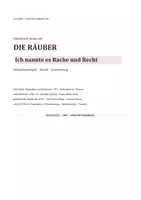 Vorschau - Arbeitsblätter - Friedrich Schiller: Die Räuber – Ich nannte es Rache und Recht | Klausur + EWH - Seite 1