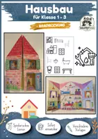 Vorschau - Mal- und Bastelvorlagen - Kunst Grundschule, Haus basteln in Kunst oder Sachunterricht – mit Innenräumen | Grundschule Klasse 1, Klasse 2, Klasse 3 - Deckblatt