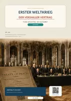 Vorschau - Arbeitsblätter - Erster Weltkrieg: Der Versailler Vertrag, Dolchstoßlegende - Differenziertes Fragenblatt zum Video mit QR-Code und Lösungen - Deckblatt