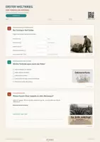 Vorschau - Arbeitsblätter - Erster Weltkrieg: Der Versailler Vertrag, Dolchstoßlegende - Differenziertes Fragenblatt zum Video mit QR-Code und Lösungen - Seite 2
