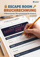 Vorschau - Arbeitsblätter - Escape Room Bruchrechnung: Differenziertes Übungsmaterial für Klasse 6 Schuljahresbeginn - Deckblatt