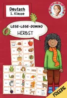 Vorschau - Spiele - Herbst: Lesen und Legen - Domino® – Lesetraining in der 1.–2. Klasse (FREEBIE) - Deckblatt