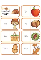 Vorschau - Spiele - Herbst: Lesen und Legen - Domino® – Lesetraining in der 1.–2. Klasse (FREEBIE) - Seite 3