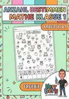 Vorschau - Arbeitsblätter - Anzahl bestimmen Mathe Klasse 1 - Deckblatt