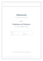 Vorschau - Arbeitsblätter - Funktionen mit Parameter & Kurvenschar – Skript Klasse 8/9 - Seite 2