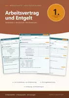 Vorschau - Arbeitsblätter - WiSo Berufsschule Arbeitsvertrag Entgelt - Deckblatt