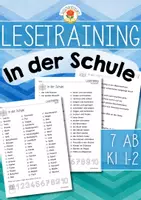 Vorschau - Arbeitsblätter - Lesetraining - In der Schule (Klasse 1-2) - Deckblatt