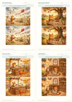 Vorschau - Stundenentwürfe - Finde die Unterschiede Herbst - Fehlersuche Profi-Version Klasse 2 + 3 Wimmelbilder - Seite 2