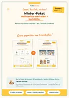 Vorschau - Stundenentwürfe - Winter-Komplett Materialpaket Klasse 1 + 2 mit Suchbilder und Weihnachts-Werkstatt - Seite 1