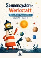 Vorschau - Unterrichtsreihen - Sonnensystem-Werkstatt | Sonne, Mond & Planeten entdecken – Sachunterricht Klasse 3–4 - Deckblatt