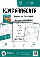 Vorschau - Stundenentwürfe - Ethik - Kinderrechte Klasse 4 - Deckblatt