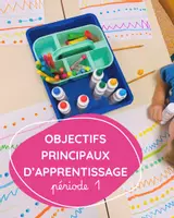 Aperçu - Outils du professeur - Objectifs princiapaux d'apprentissage - Période 1 (PS/MS/GS) - Page de couverture