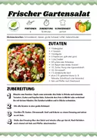 Vorschau - Arbeitsblätter - Rezept: Gartensalat | Vegetarisch | Hauswirtschaft & Ernährung | Klasse 5–9 - Seite 1