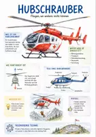 Vorschau - Arbeitsblätter - Lernposter + Arbeitsblätter zum Thema "Hubschrauber" + Lösung & MP3 + Infografik - Deckblatt