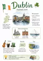 Vorschau - Arbeitsblätter - Lernposter + Arbeitsblätter zum Thema "Dublin" + Lösung & MP3 + Infografik - Deckblatt