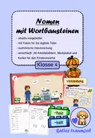 Vorschau - Arbeitsblätter - Nomen mit Wortbausteinen - Deckblatt