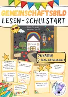Vorschau - Spiele - Gemeinschaftsbild Lesespiel Schulstart Lesen Schulbeginn 2.-4. Klasse - Deckblatt