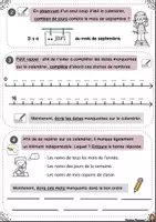 Aperçu - Préparation de séquence / Séquence complète - Les éléments constituant le calendrier de septembre - Page 2