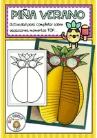 Vista previa - Hojas de trabajo - Mi verano en una piña - Portada