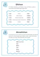 Vorschau - Aufgabenkarten - Gedichte (Winter) - Kärtchen zum selber schreiben - Deckblatt