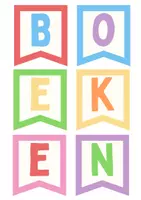 Voorbeeld - Vlaggetjes voor de Boekenhoek | Gezellige Leeshoek Decoratie - Voorblad