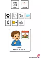 anteprima - Materiale di supporto/inclusione - 1 giorno di scuola: Storia sociale in caa +esercizi - Pagina 2