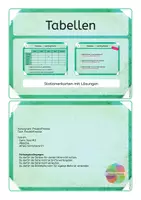 Vorschau - Mal- und Bastelvorlagen - Tabellen lesen und erstellen Mathe Klasse 2 - Seite 1