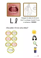 Vista previa - Hojas de trabajo - Método de lectoescritura fonético-gestual. Vol.4: Letra L - página 3