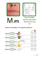 Vista previa - Hojas de trabajo - Método de lectoescritura fonético-gestual. Vol.5: Letra M - página 3