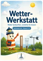 Vorschau - Unterrichtsreihen - Wetter-Werkstatt | Wetter beobachten, verstehen & messen – Sachunterricht Klasse 3–4 - Deckblatt