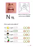Vista previa - Hojas de trabajo - Método de lectoescritura fonético-gestual. Vol.7: Letra N - página 3