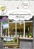 Vorschau - Mal- und Bastelvorlagen - Geburtstagskalender (Pflanzen fürs Fenster) - Bastelvorlage - Deckblatt
