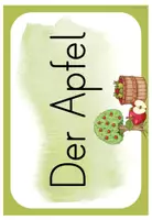 Vorschau - Präsentationen/Tafelbilder - Apfel Grundschule – Tafelmaterial für den Sachunterricht | Klasse 1/2 - Seite 1