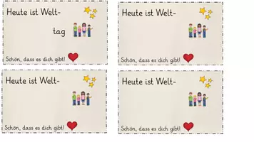 Vorschau - Bildkarten - Weltkindertag - kleines Geschenk - Seite 2
