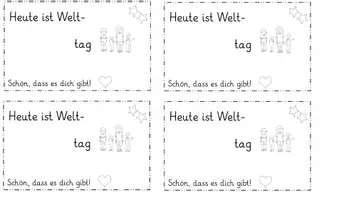 Vorschau - Bildkarten - Weltkindertag - kleines Geschenk - Seite 3