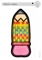 Vorschau - Mal- und Bastelvorlagen - Einschulung: Papier weben – differenzierte Bastelvorlagen für Klasse 1 - Seite 1