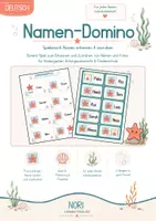 Vorschau - Spiele - Mein Name: NORI - Domino I für Kindergarten, Vorschule, Anfangsunterricht, Inklusion & Förderschule - Deckblatt