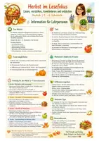 Vorschau - Arbeitsblätter - Herbst im Lesefokus - lesen kombinieren kritisch denken - Schulstufen 5 und 6 - Seite 1