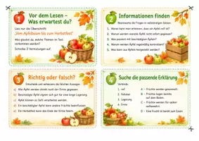 Vorschau - Arbeitsblätter - Herbst im Lesefokus - lesen kombinieren kritisch denken - Schulstufen 5 und 6 - Seite 3