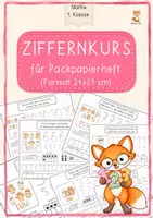 Vorschau - Arbeitsblätter - Ziffernschreibkurs Klasse 1 – Packpapierheft 0–10 - Deckblatt