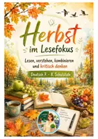 Vorschau - Arbeitsblätter - Herbst im Lesefokus - lesen kombinieren kritisch denken - Deckblatt
