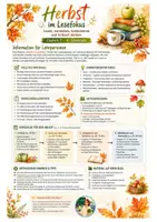Vorschau - Arbeitsblätter - Herbst im Lesefokus - lesen kombinieren kritisch denken - Seite 1