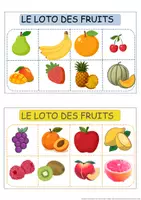 Aperçu - Cartes d'exercices - Loto-des-fruits - Page de couverture