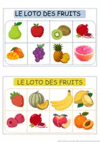 Aperçu - Cartes d'exercices - Loto-des-fruits - Page 1