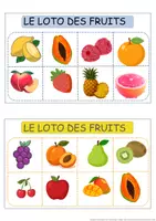 Aperçu - Cartes d'exercices - Loto-des-fruits - Page 2