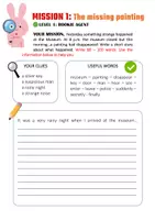Vista previa - Hojas de trabajo - 10 CREATIVE WRITING MISSIONS for the school year - página 1