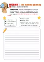 Vista previa - Hojas de trabajo - 10 CREATIVE WRITING MISSIONS for the school year - página 3