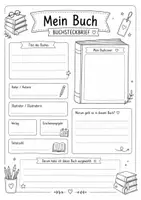 Vorschau - Arbeitsblätter - Buchvorstellung – 4. Klasse Grundschule 8 Arbeitsblätter zur Buchpräsentation - Seite 1