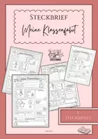 Vorschau - Arbeitsblätter - Steckbrief Meine Klassenfahrt - Deckblatt